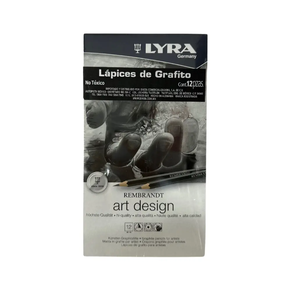 LÁPIZ DE GRAFITO ART DESIGN PARA DIBUJO - CJ METAL LYRA