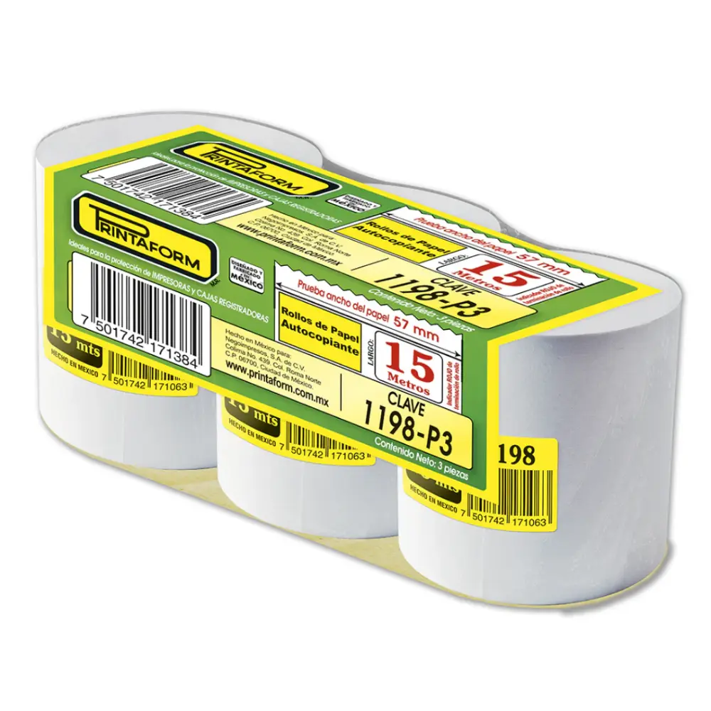 ROLLO PRINTA. 1198 P/CAL AUTOCOPIAB