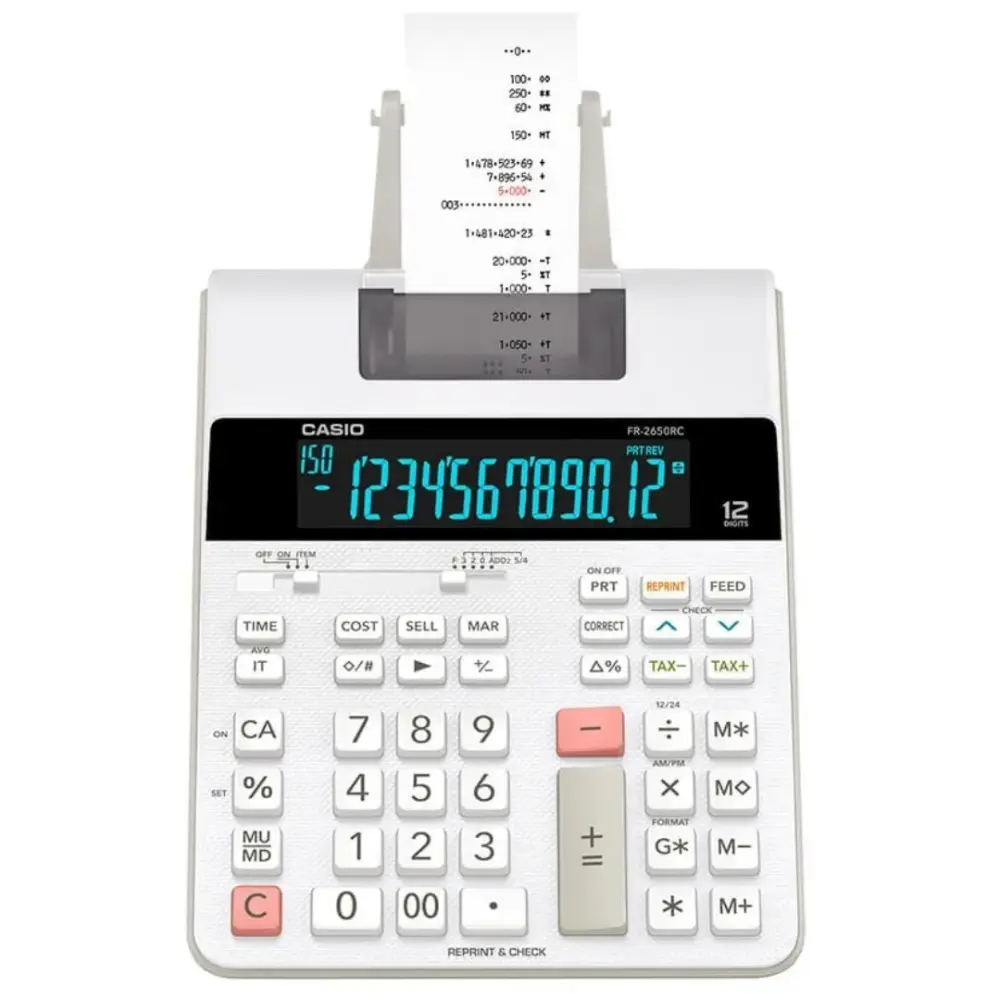 CALCULADORA CASIO MOD. FR-2650RC DE ESCRITORIO
