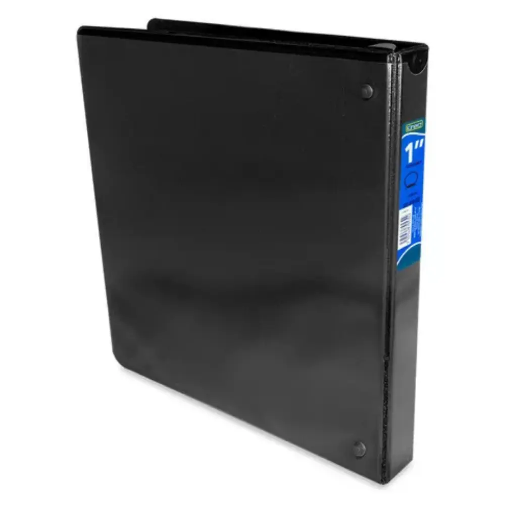 CARPETA KINERA C/VENTANA 1 PULG. NEGRA