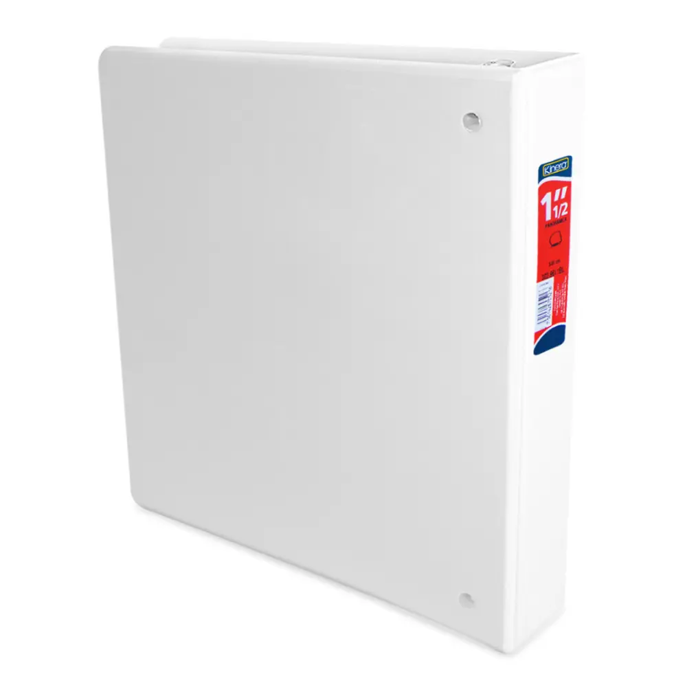 CARPETA KINERA C/VENTANA 1.5 PULG. BLANCA