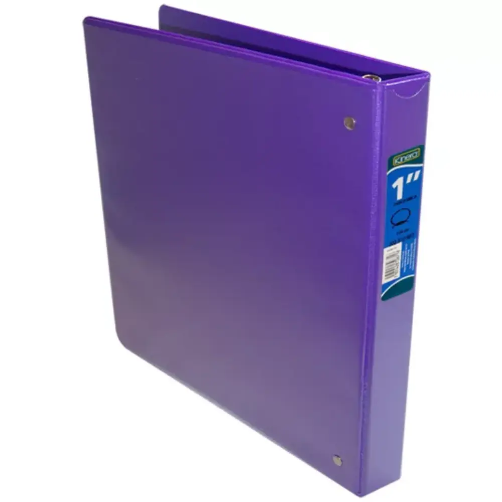 CARPETA KINERA C/VENTANA 1 PULG. MORADO