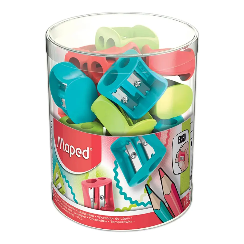 SACAPUNTAS MAPED VIVO DOBLE BOTE C/30 PZAS.