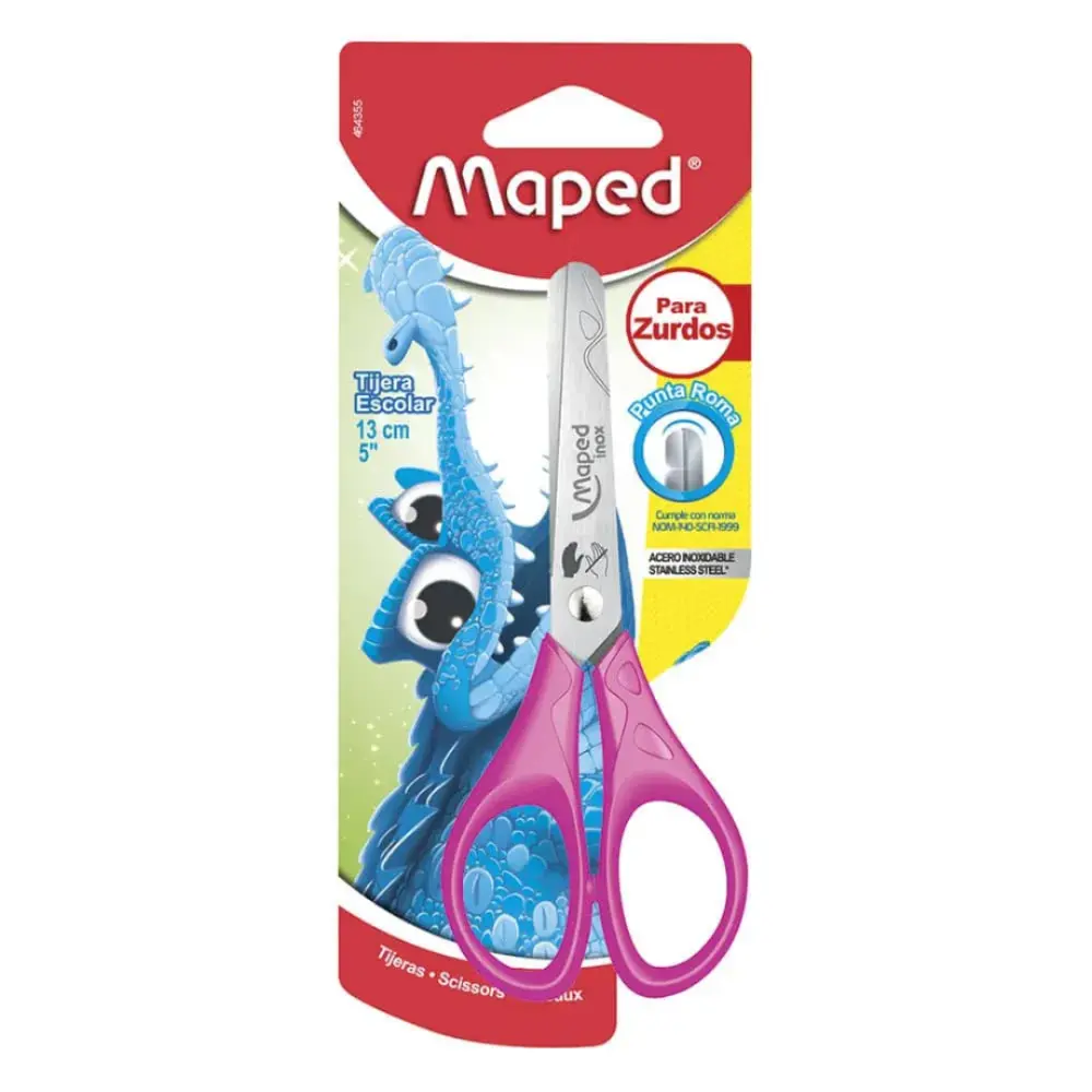 TIJERA MAPED ESSENTIALS PARA ZURDOS 13 CM.
