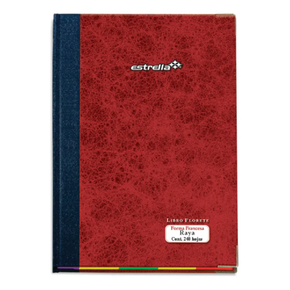 LIBRO FLORETE 100 ESTRELLA RAYADO F/FRANCESA 240 H.