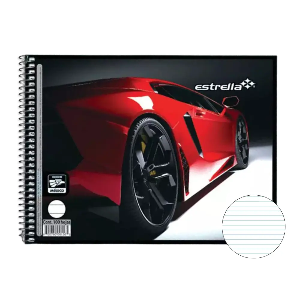 CUADERNO ESTRELLA FORMA ITALIANA 100 H. RAYA