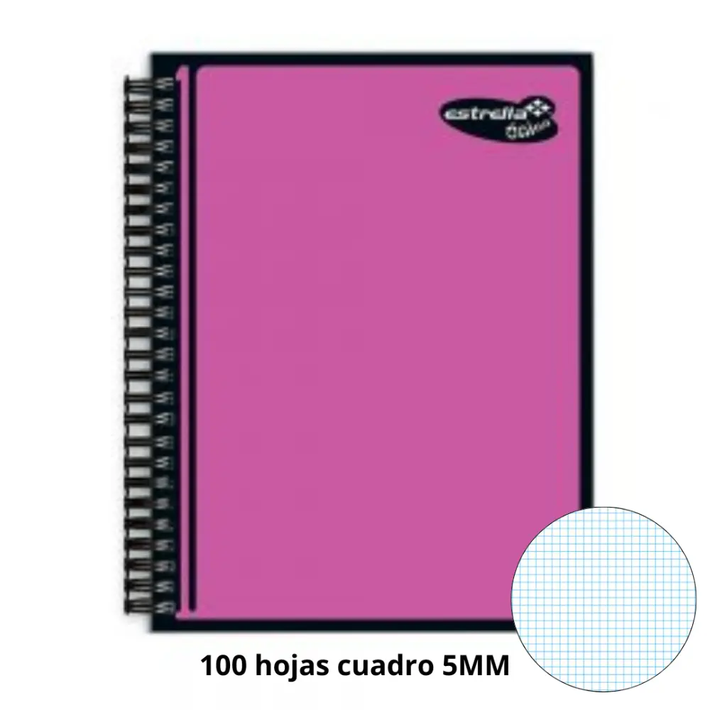 CUADERNO PROFESIONAL ESTRELLA UNICO 100 H. CUADRO 5 MM