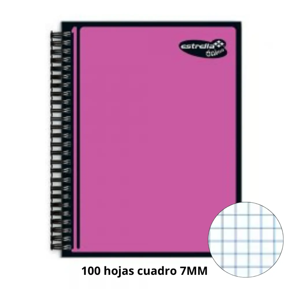 CUADERNO PROFESIONAL ESTRELLA UNICO 100 H. CUADRO 7 MM