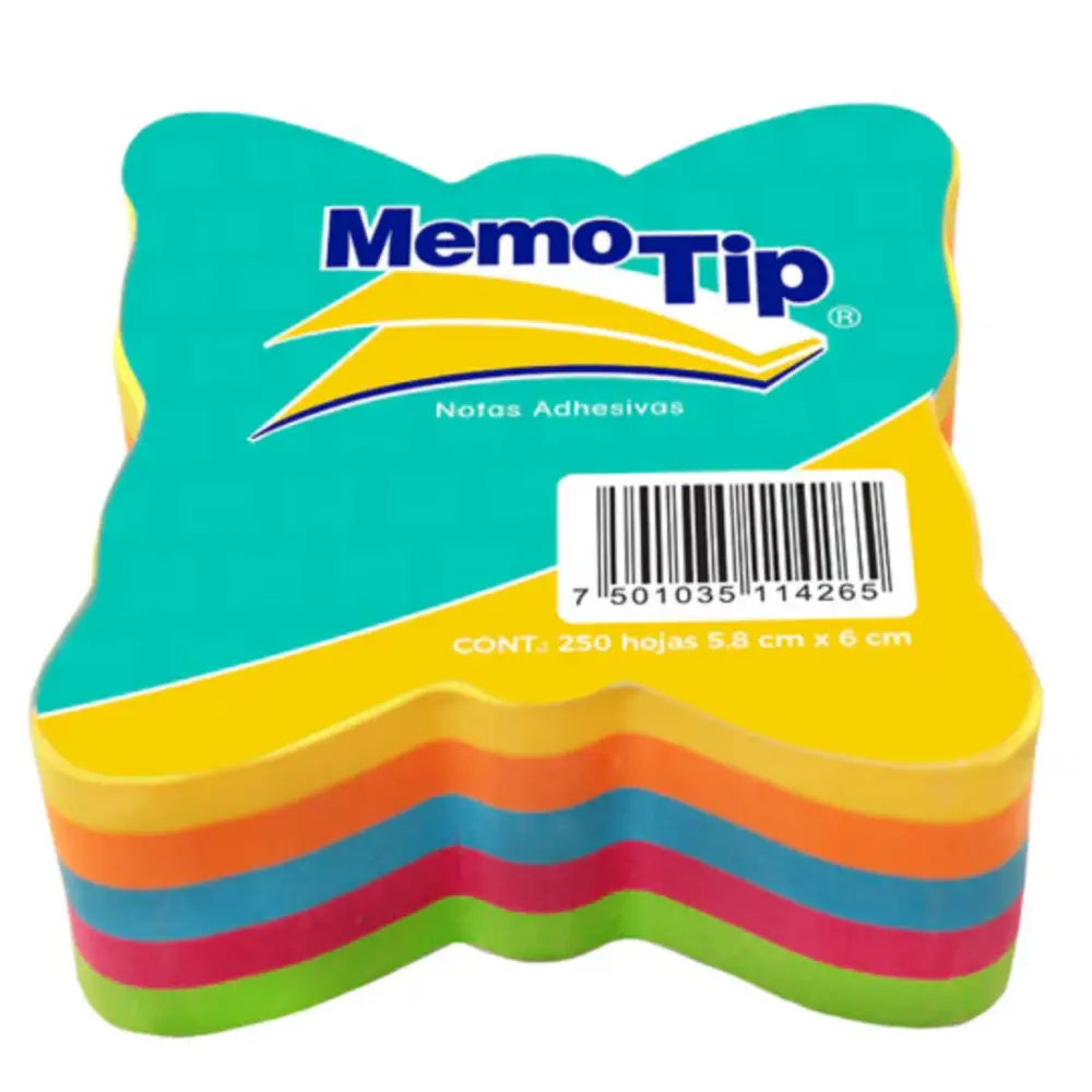 BLOCK MEMO TIP CHICO FIGURA MARIPOSA