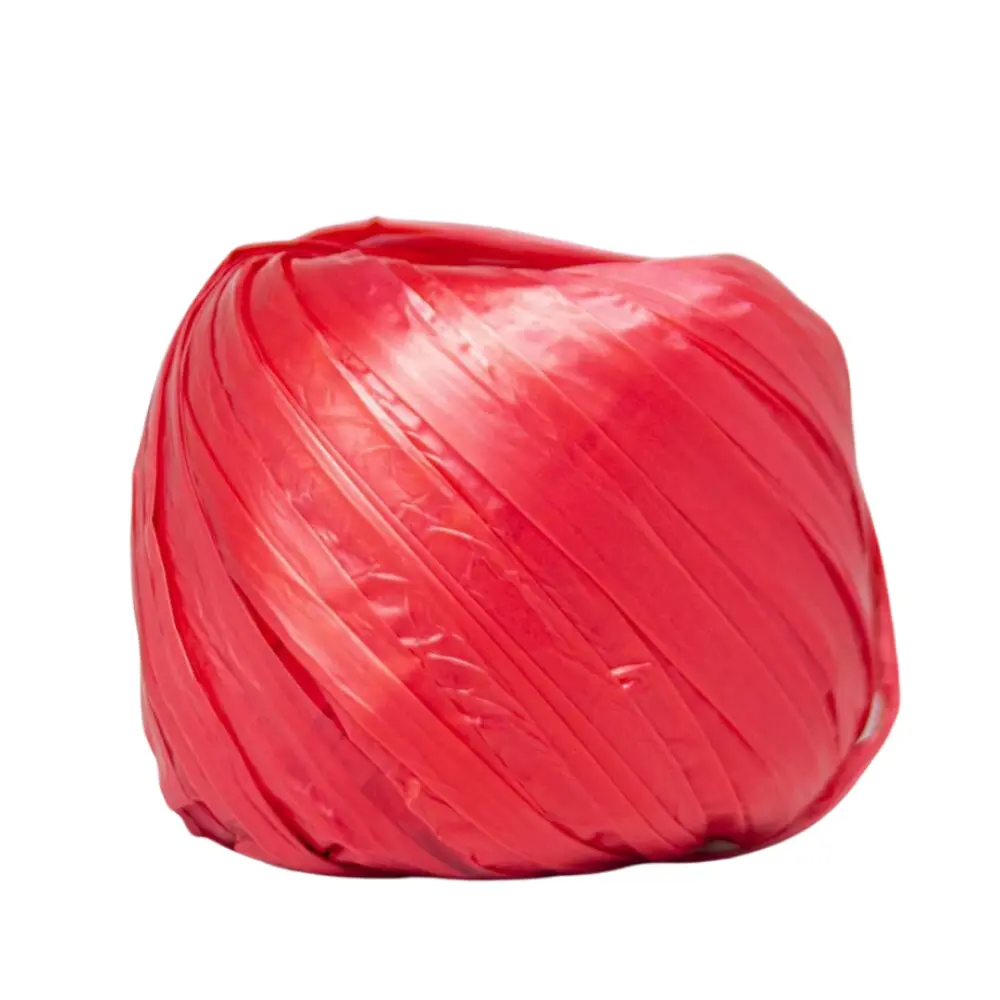 RAFIA SELANUSA BOLITA DE 100 GRS 104 ROJO