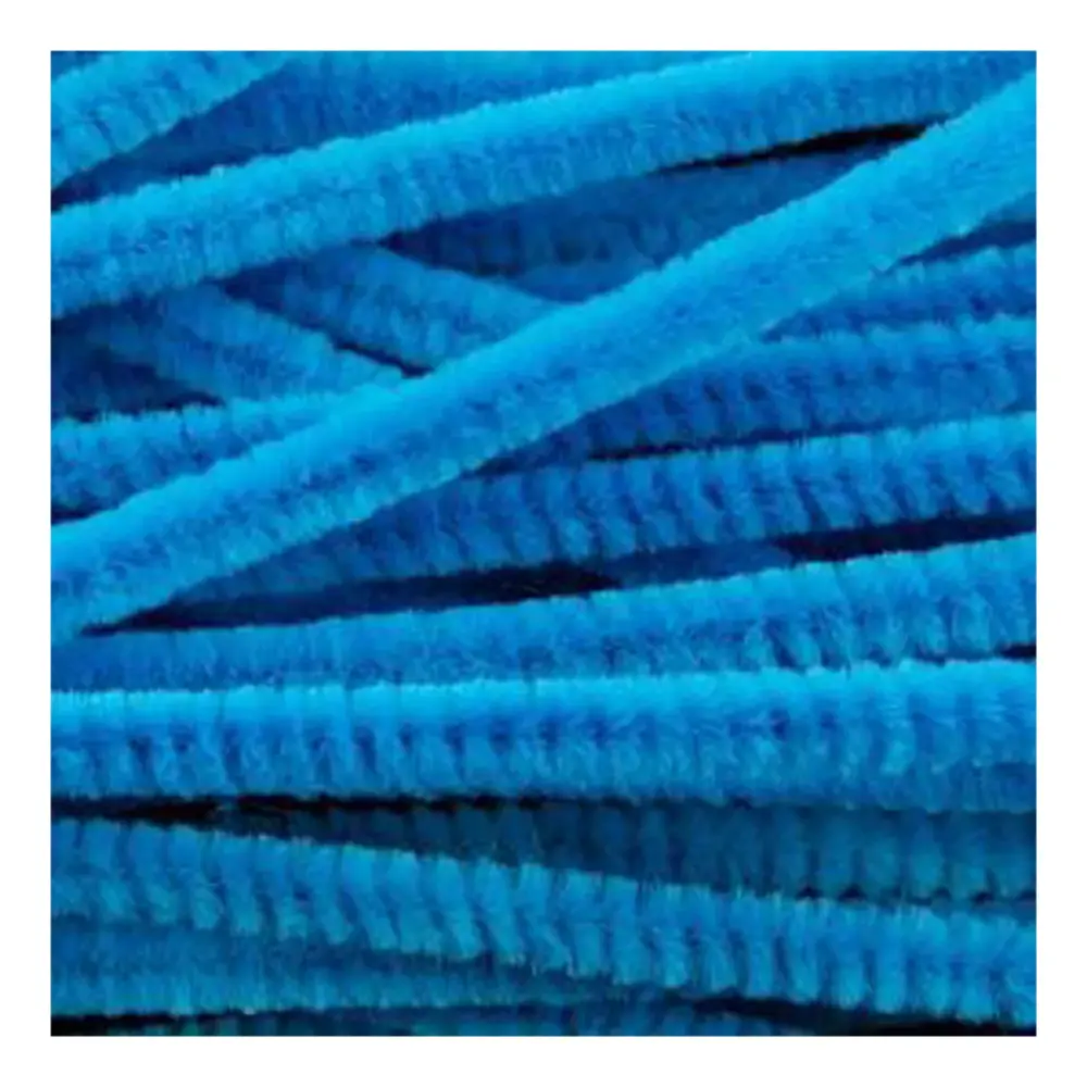 LIMPIAPIPAS/CHENILLE SELANUSA C/100 12 AZUL TURQUESA