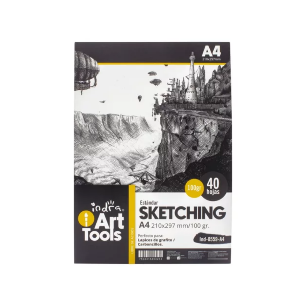 BLOCK INDRA SKETCHING 210X297 MM 40 H.