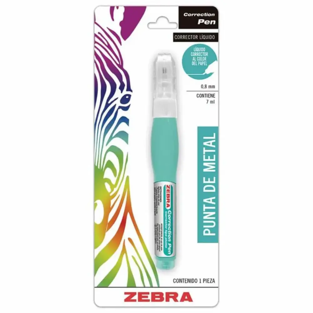 CORRECTOR PEN ZEBRA 2013 PUNTA METALICA