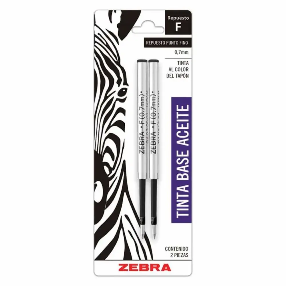 REPUESTO ZEBRA 120 F-301 METALICO NEGRO BLISTER C/2 PZAS.