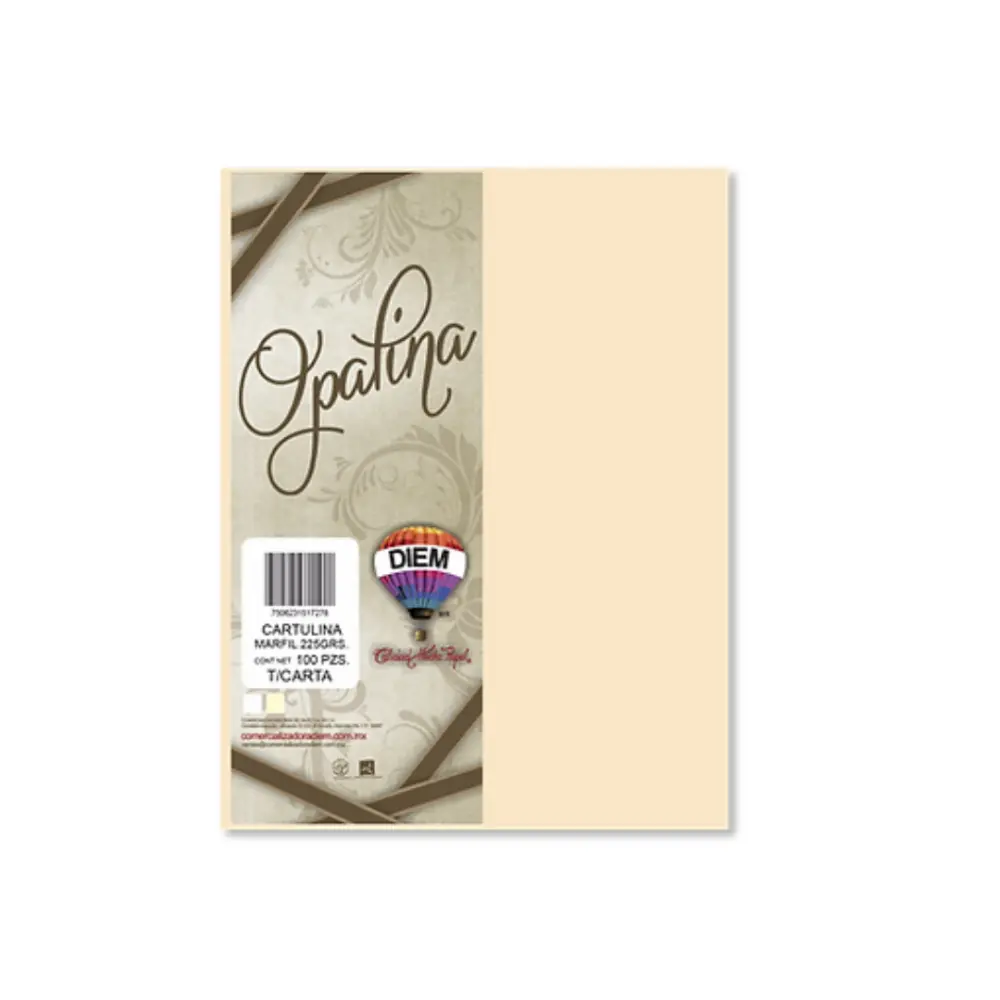 OPALINA MARFIL 225 GRS. CARTA PTE. C/100 PZAS.