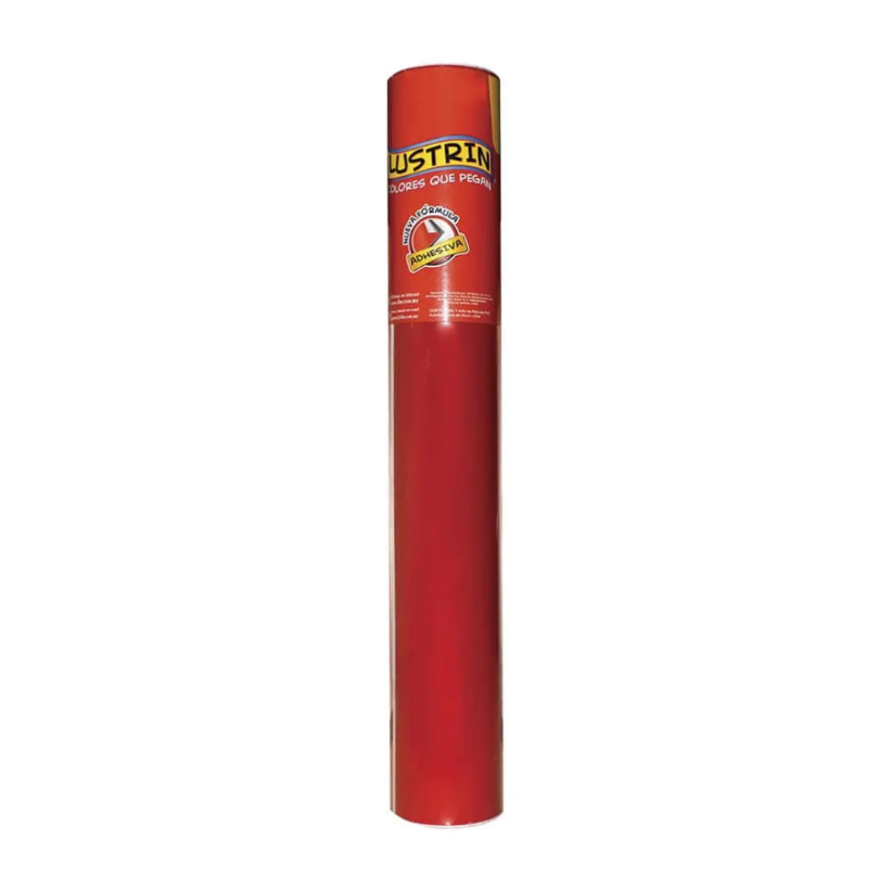 PLASTICO ADHESIVO LUSTRIN KW C/20 MTS. ROJO