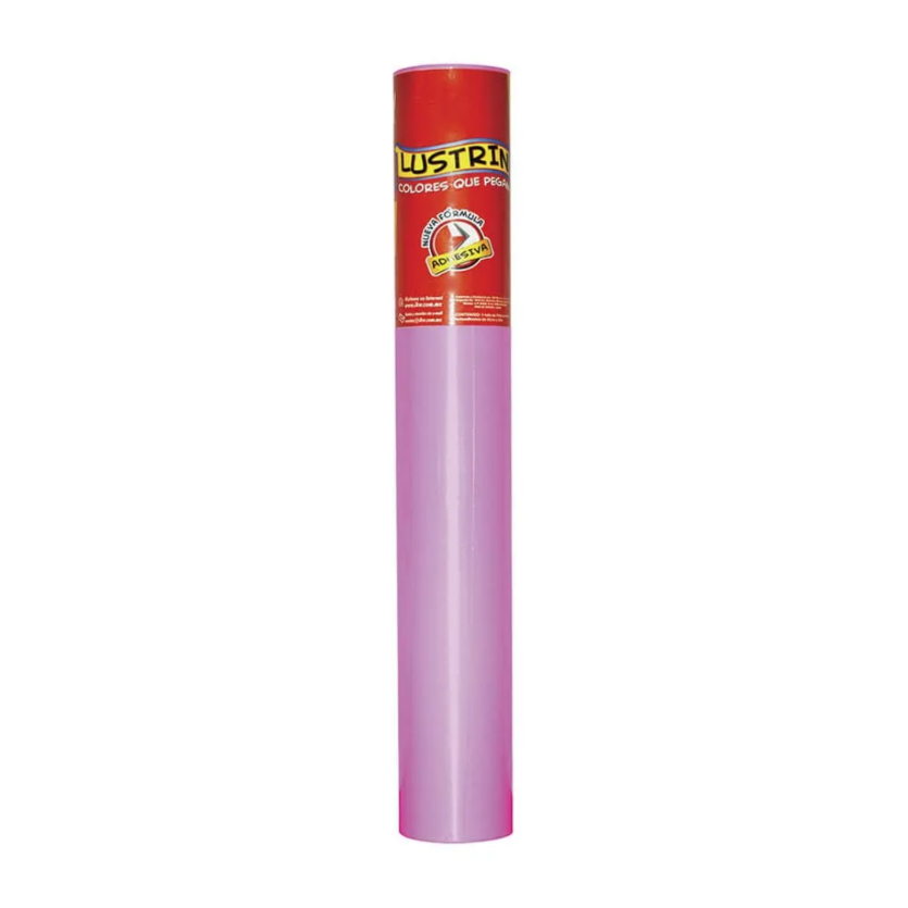 PLASTICO ADHESIVO LUSTRIN KW C/20 MTS. ROSA