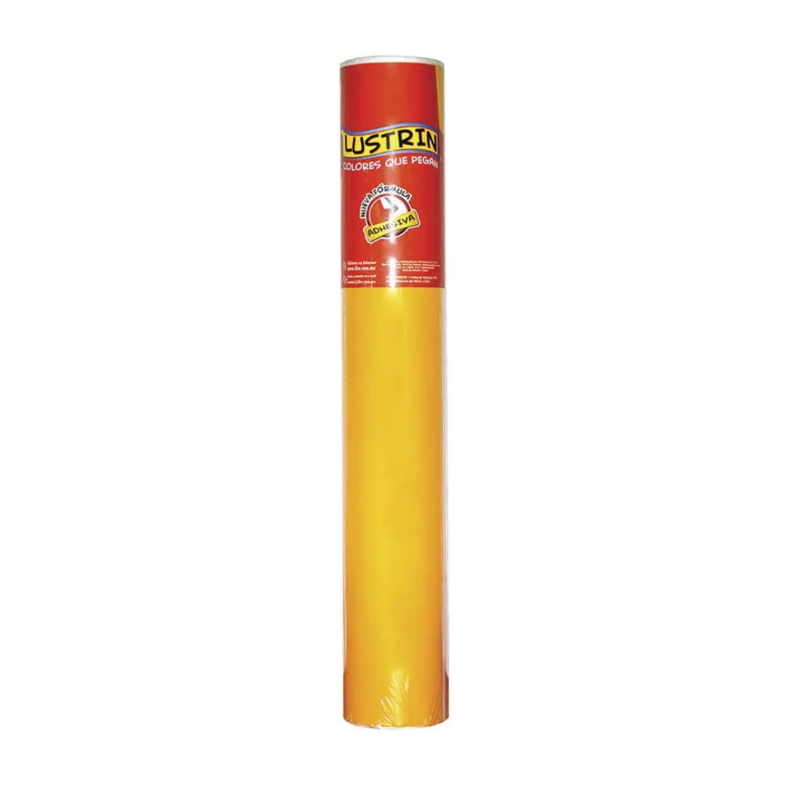 PLASTICO ADHESIVO LUSTRIN KW C/20 MTS. AMARILLO