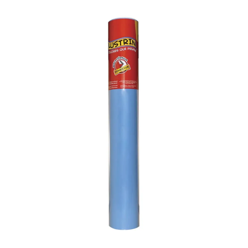 PLASTICO ADHESIVO LUSTRIN KW C/20 MTS. AZUL CIELO