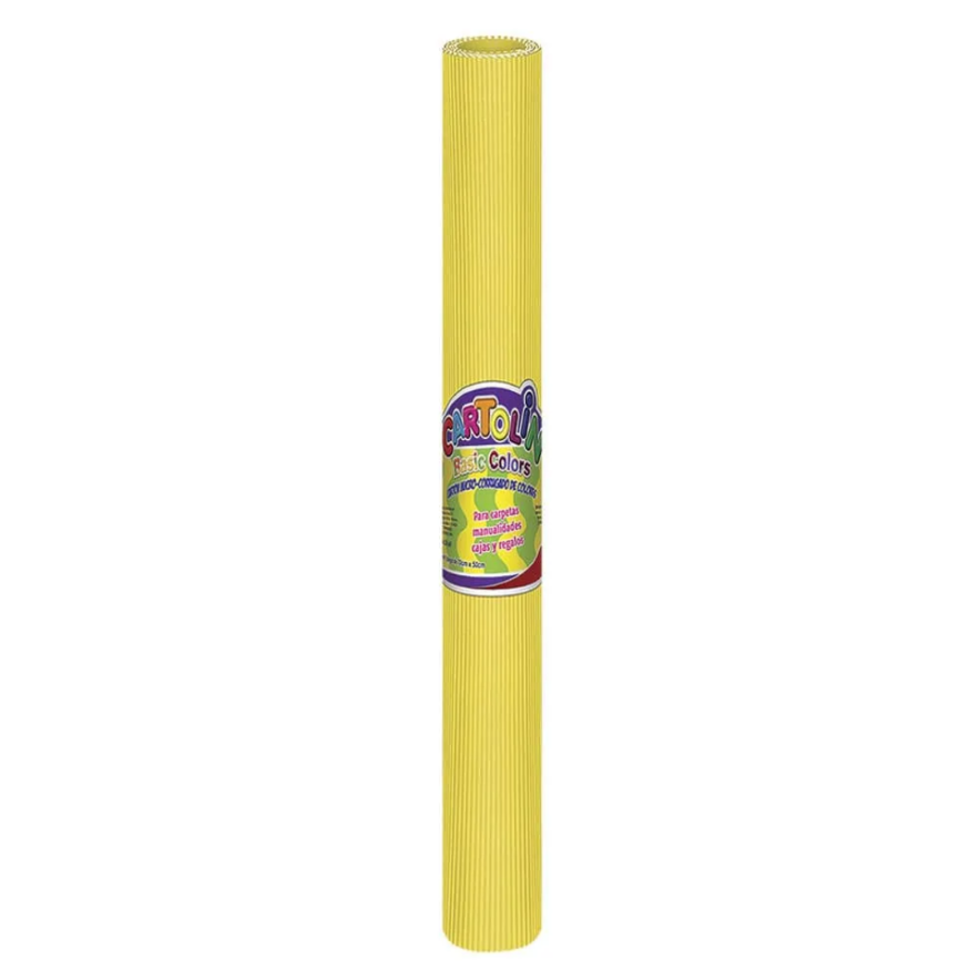 MICRO CORRUGADO CARTOLIN 441 70X50 CM. AMARILLO F.