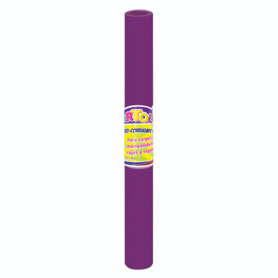 MICRO CORRUGADO CARTOLIN 443 70X50 CM. MORADO