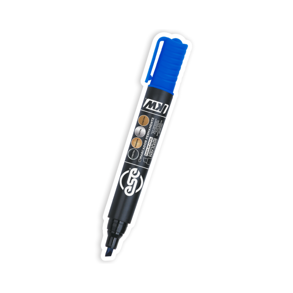 MARCADOR PERMANENTE KW AZUL
