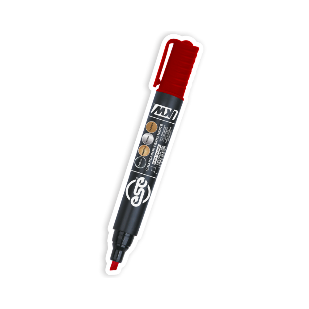 MARCADOR PERMANENTE KW ROJO
