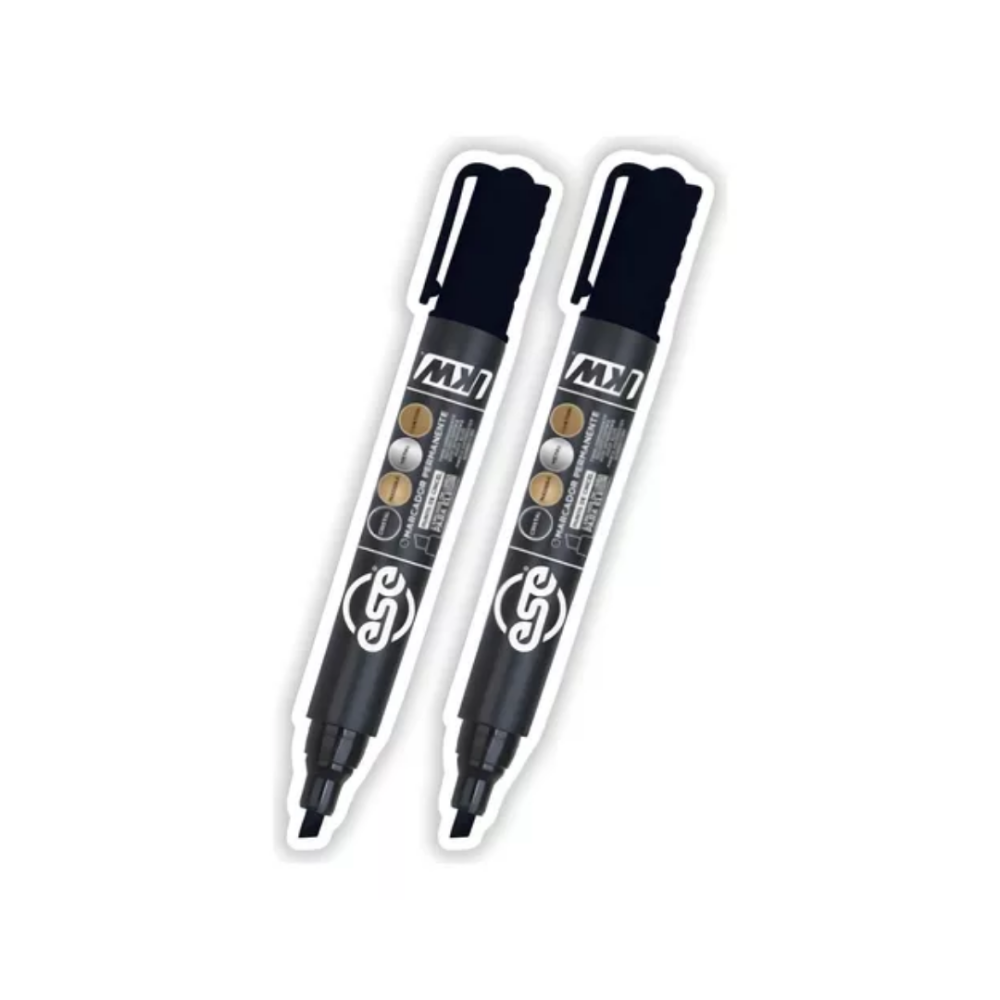 MARCADOR PERMANENTE KW NEGRO BLISTER C/2 PZAS.