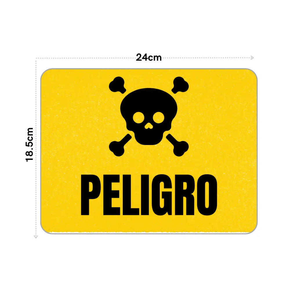 SEÑALAMIENTO PELIGRO 18.5X24