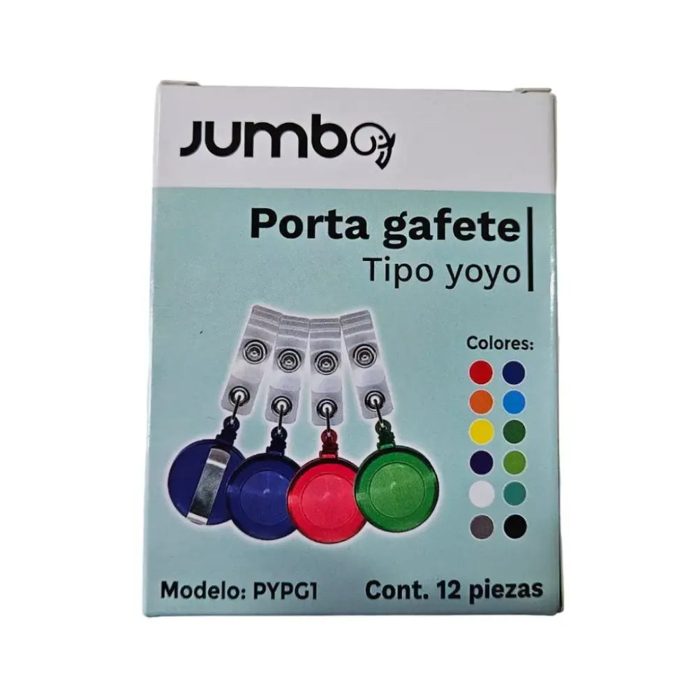 BROCHE P/GAFETTE JUMBO TIPO YOYO PYPG1 C/12 COLOR.