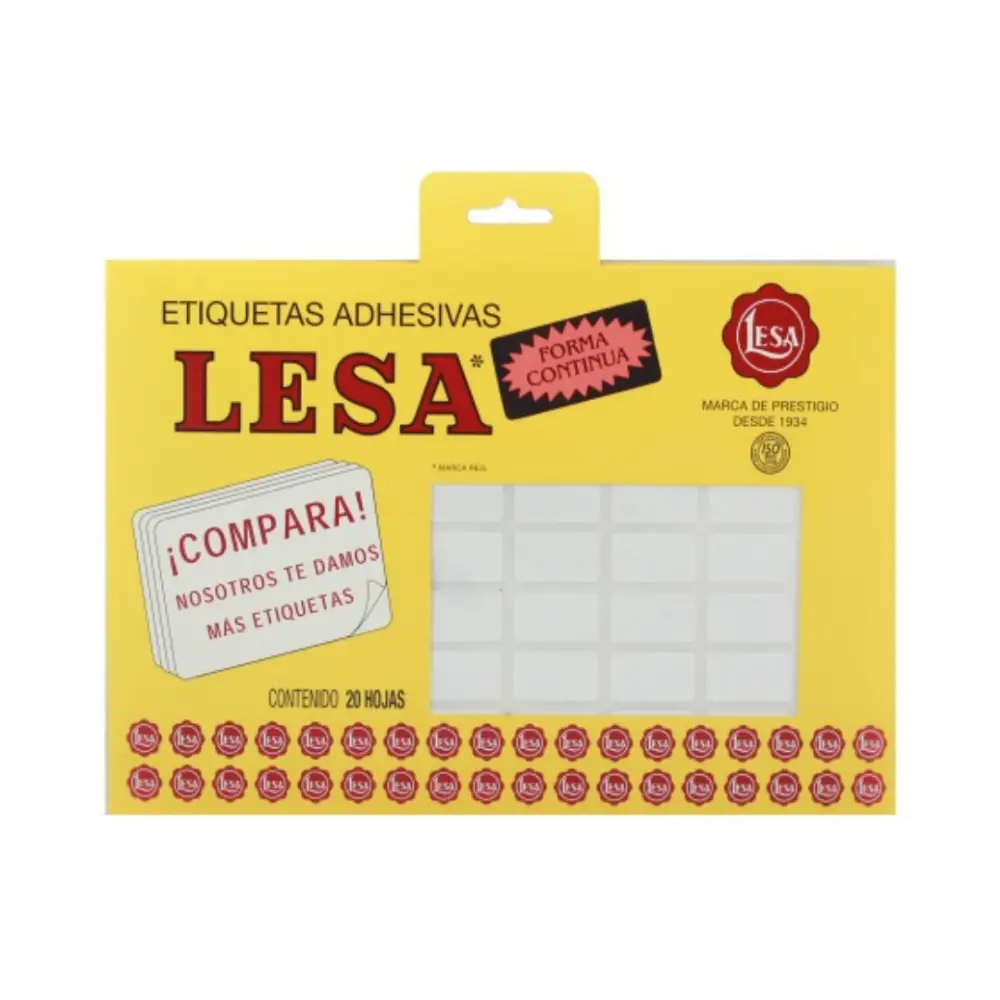 ETIQUETAS LESA 8 BCA 1440 24X13 MM