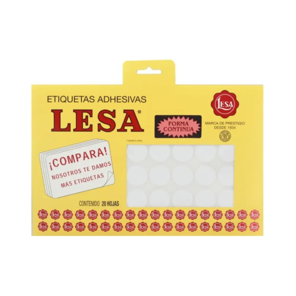 ETIQUETAS LESA 9 BCA 1200 19 MM