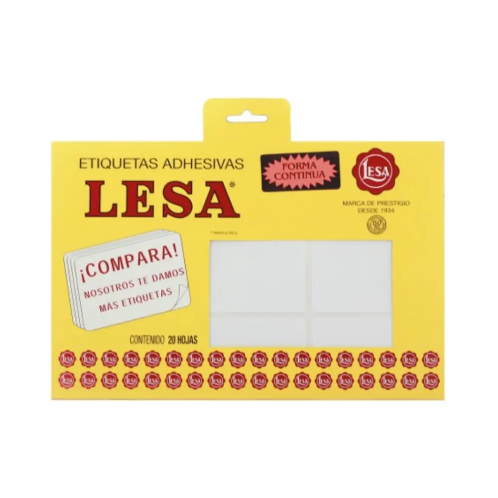 ETIQUETAS LESA 13 BCA 180 66X43 MM
