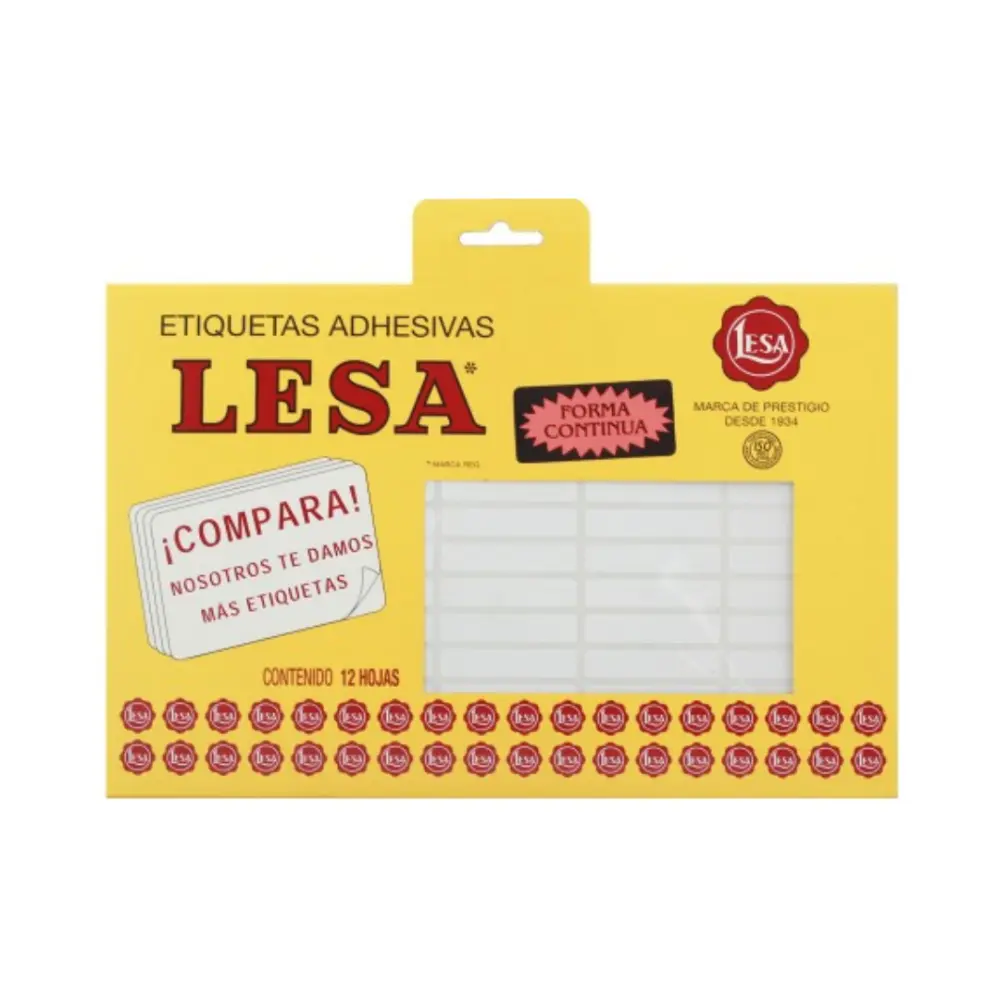 ETIQUETAS LESA 14 BCA 1400 38X8 MM