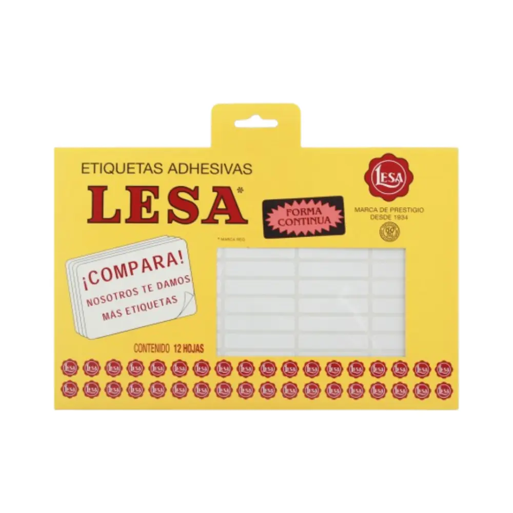 ETIQUETAS LESA 15 BCA 480 48X20 MM