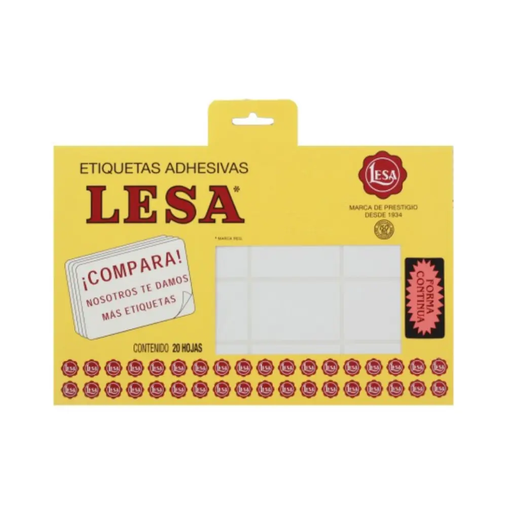 ETIQUETAS LESA 16 BCA 320 48X32 MM