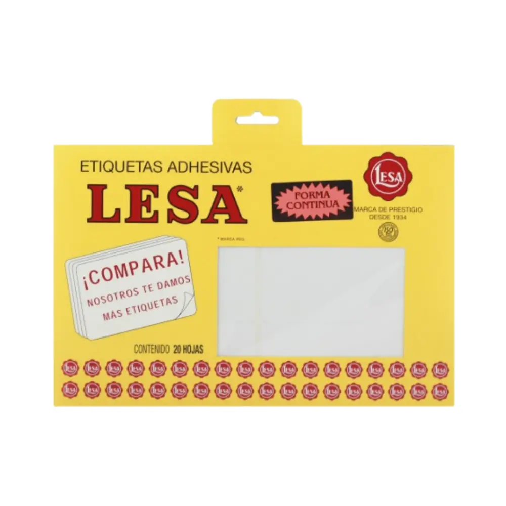 ETIQUETAS LESA 19 BCA 120 100X44 MM