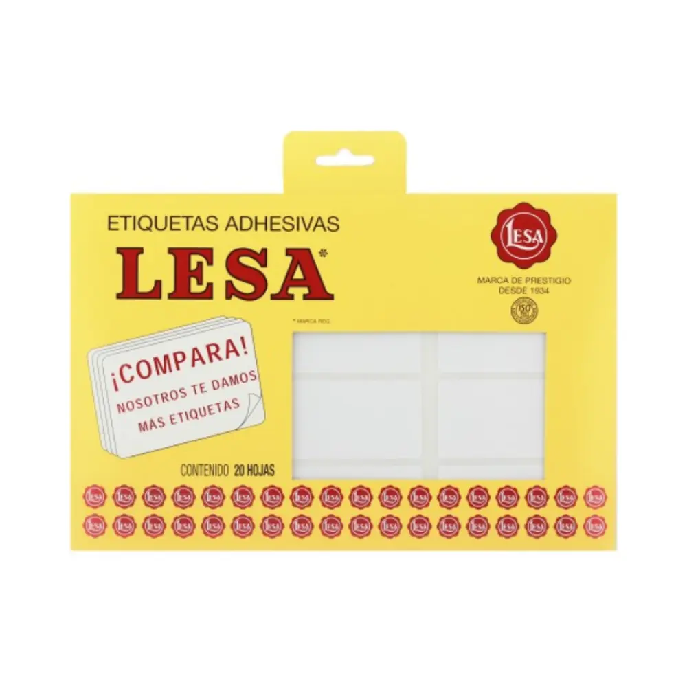ETIQUETAS LESA 24 BCA 240 64X32 MM