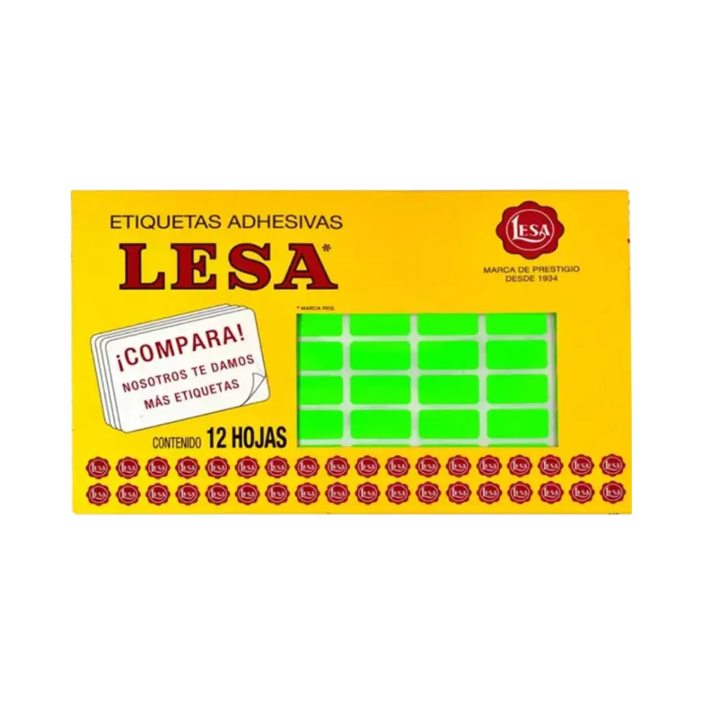 ETIQUETAS LESA 8 VDE 720 24X13 MM