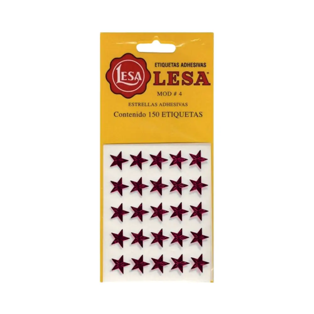 ESTRELLAS ADHESIVAS NO.4 ROJO BLIST
