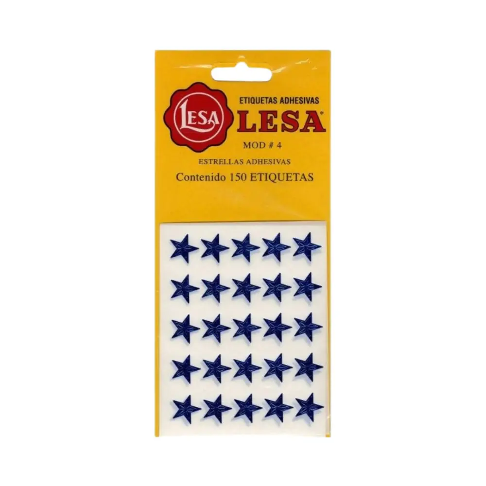 ESTRELLAS ADHESIVAS NO.4 AZUL BLIST