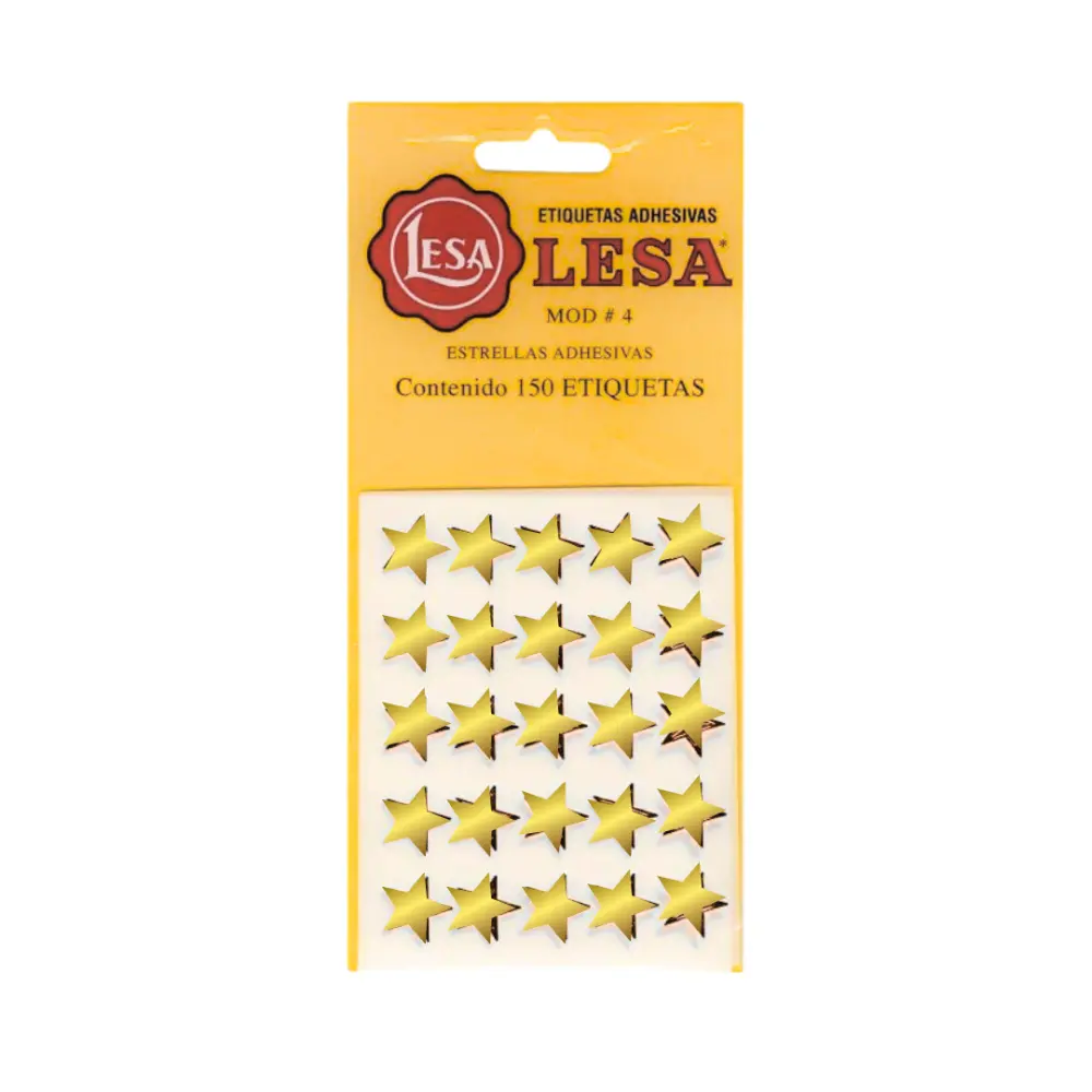 ESTRELLAS ADHESIVAS NO.4 ORO BLISTE