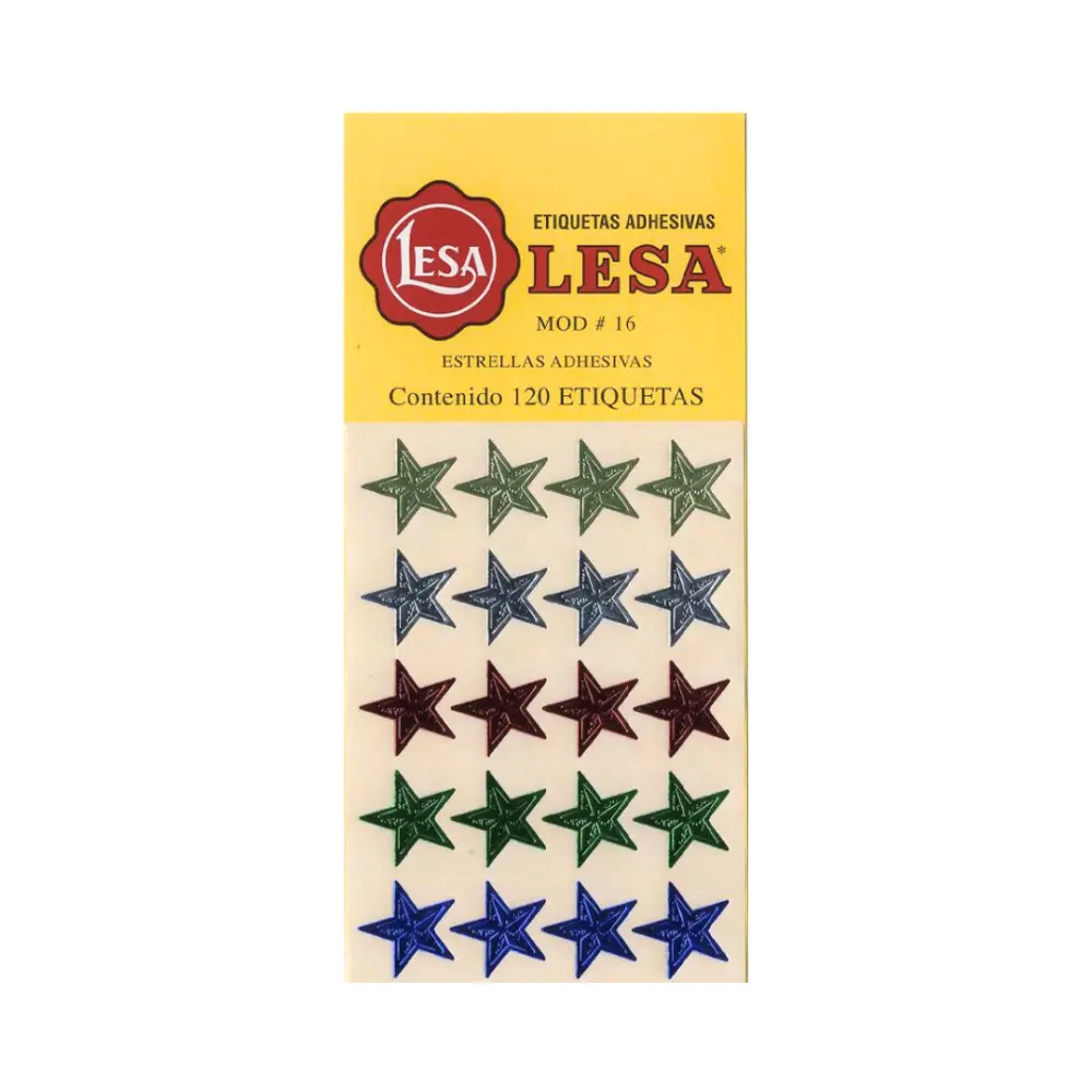 ESTRELLAS ADHESIVAS NO.4 VDE BLISTE