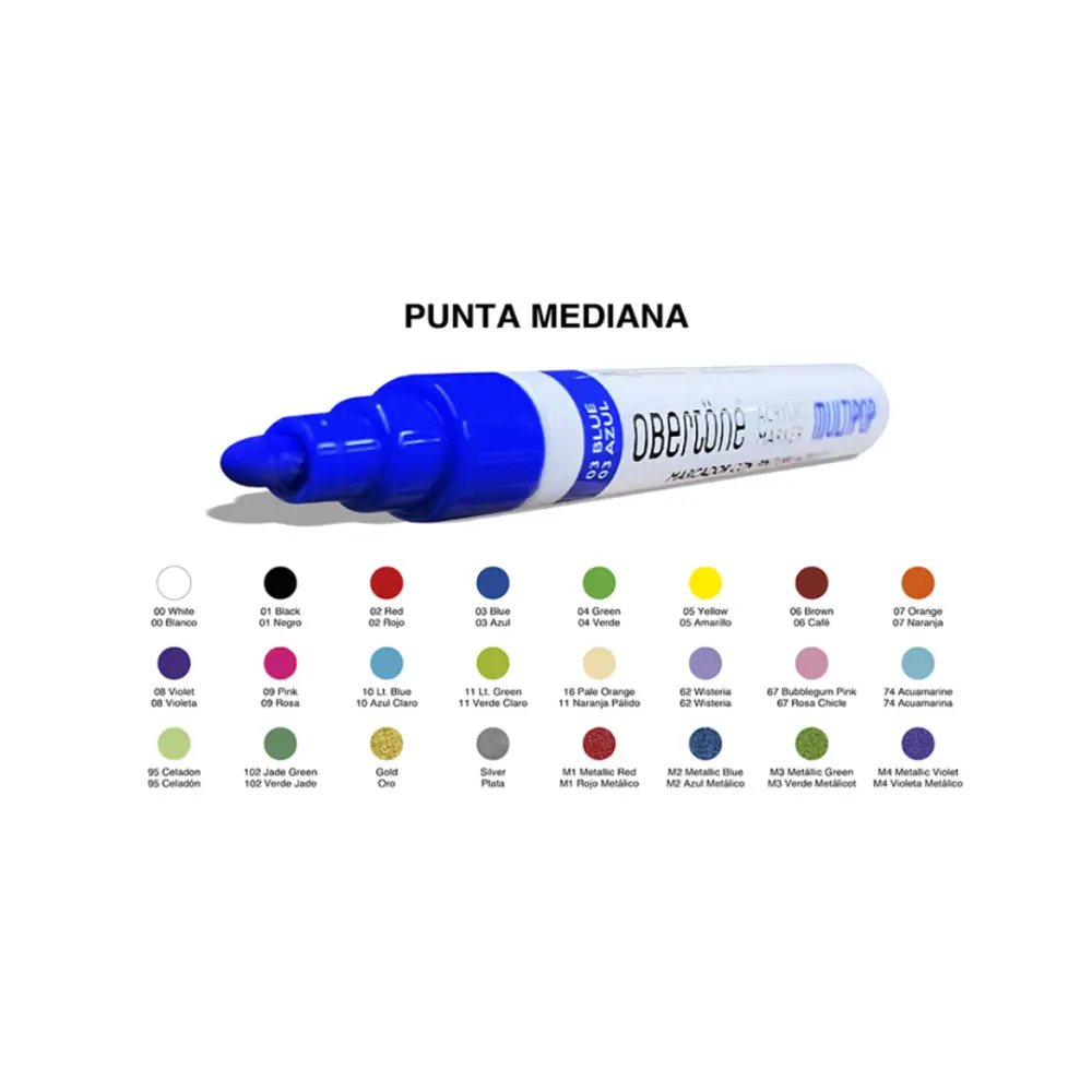 MARCADOR ACRILICO P/BALA FINA 215 M8 METALLIC VIOLET MULTIPOP