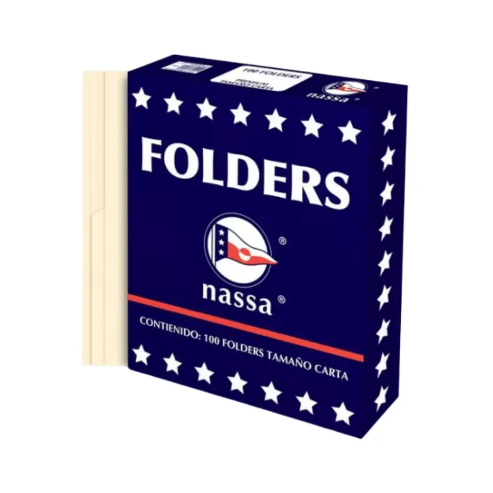 FOLDER OFICIO CREMA NASA PTE. C/100 PZAS.
