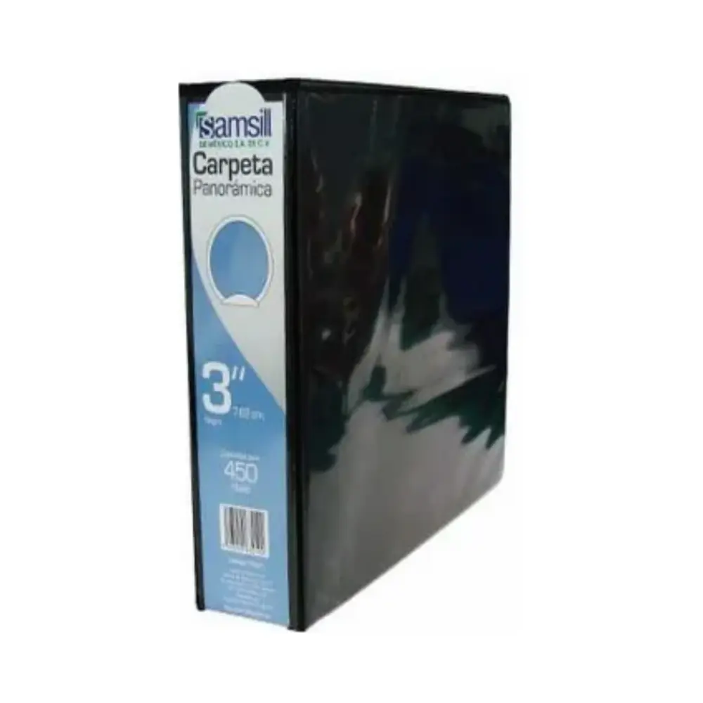 CARPETA SAMSILL C/VENTANA 3 PULG. NEGRA