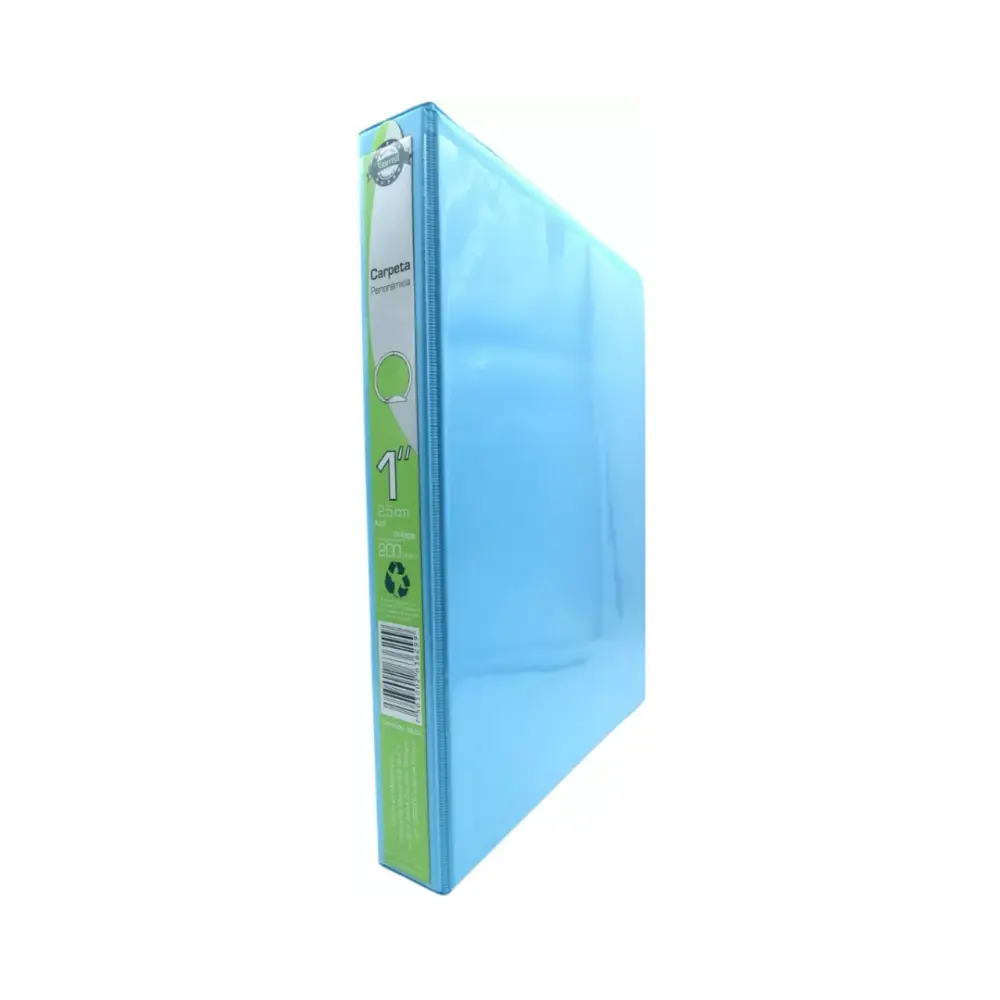 CARPETA SAMSILL C/VENTANA 1 PULG. AZUL PASTEL