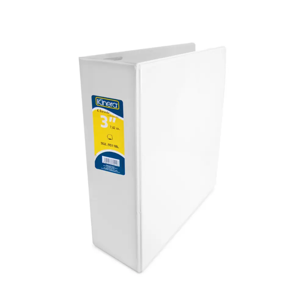CARPETA KINERA C/VENTANA ARGOLLA D 3 PULG BCA MOD. 9311BL