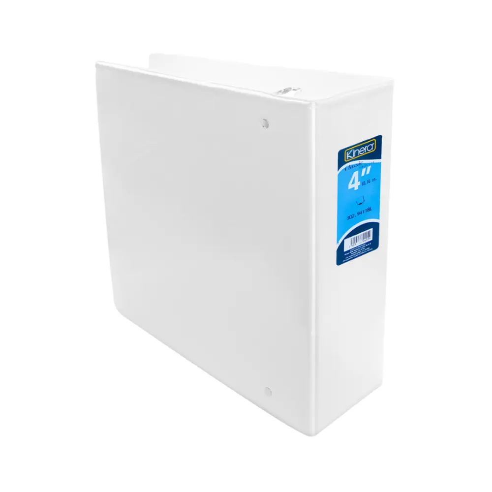 CARPETA KINERA C/VENTANA ARGOLLA D 4 PULG BCA MOD. 9411BL