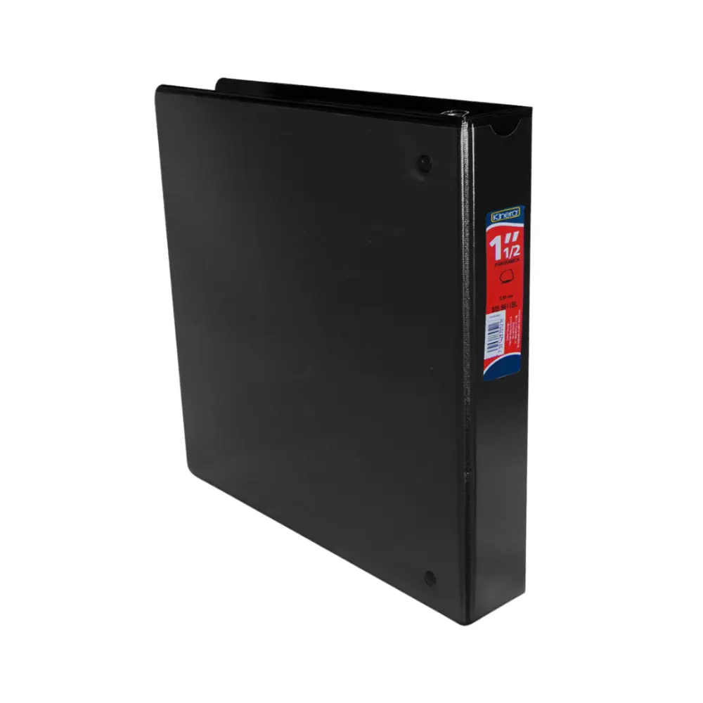CARPETA KINERA C/VENTANA 1/2  PULG. NEGRA